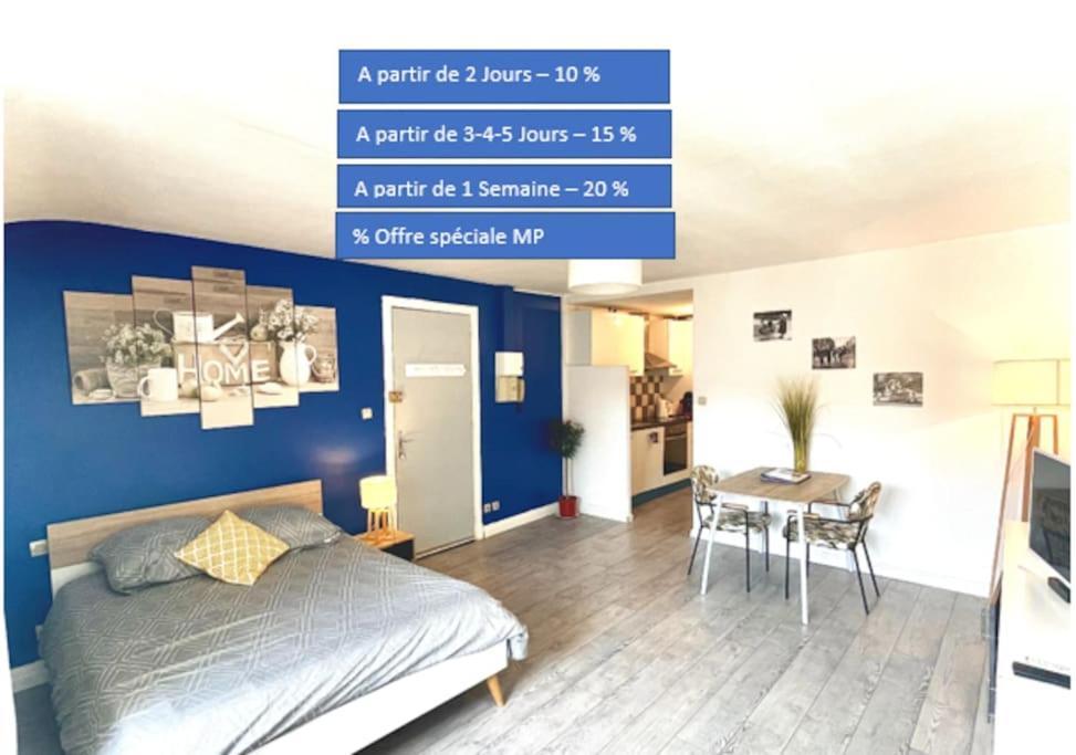 Moissac Centre Studio 30m2 Calme Cour Intérieure vélo Netflix Exterior foto